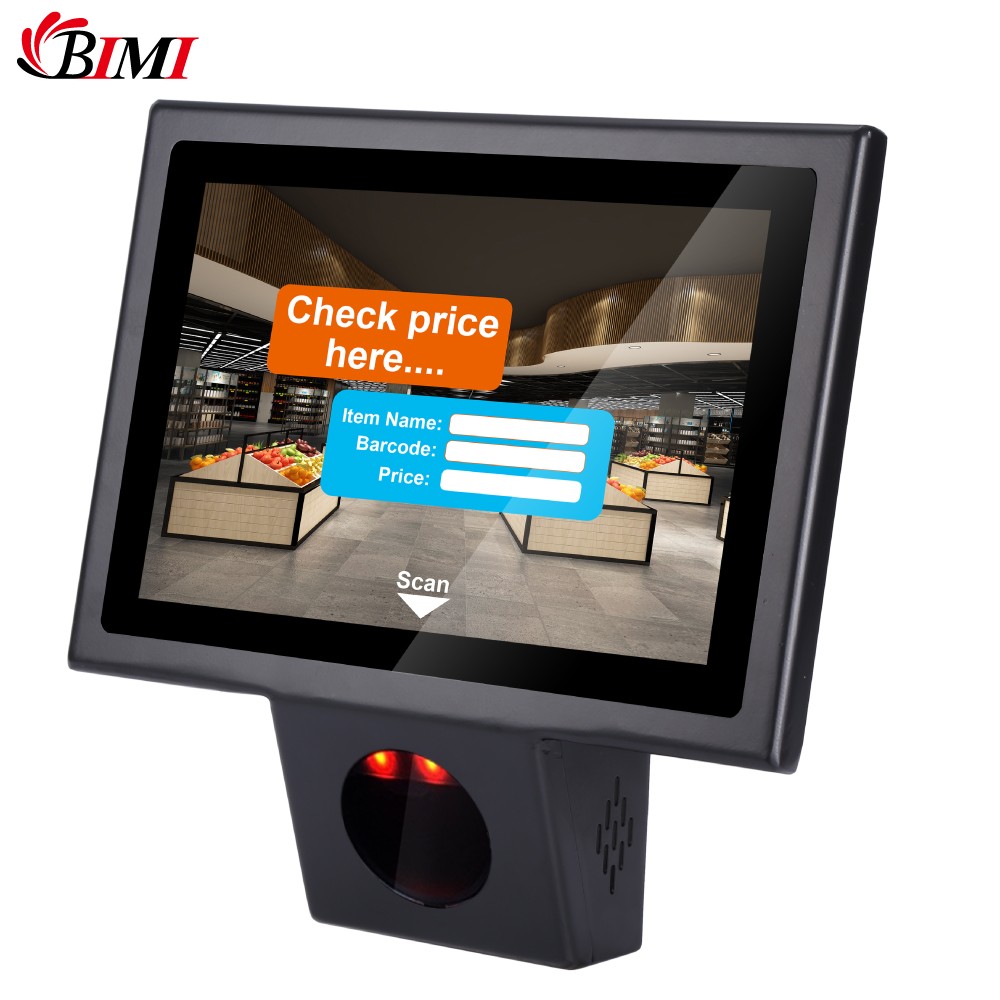 10.1inch android/windows system price checker with barcode scanner