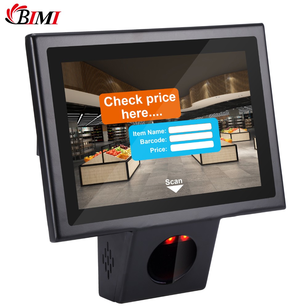 10.1inch android/windows system price checker with barcode scanner